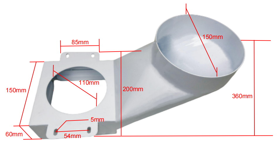 CNC Spindle Dust Shoe Collector 110mm Dust Boot Cleaner for Spindle Motor Router Machine Cover Nylon Material New