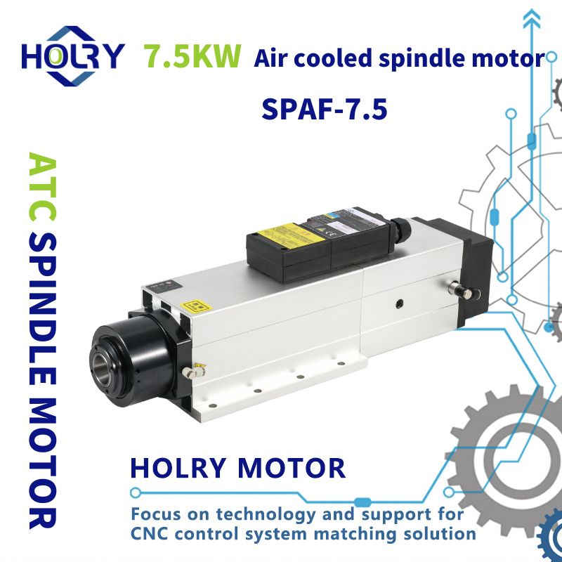 High Speed Air-cooled ATC 7.5kw Spindle Motor ISO30 CNC Spindle for Cnc Router