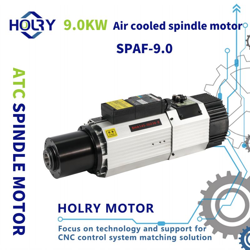 High Speed Air-cooled ATC 9.0kw Spindle Motor ISO30 CNC Spindle for Cnc Router