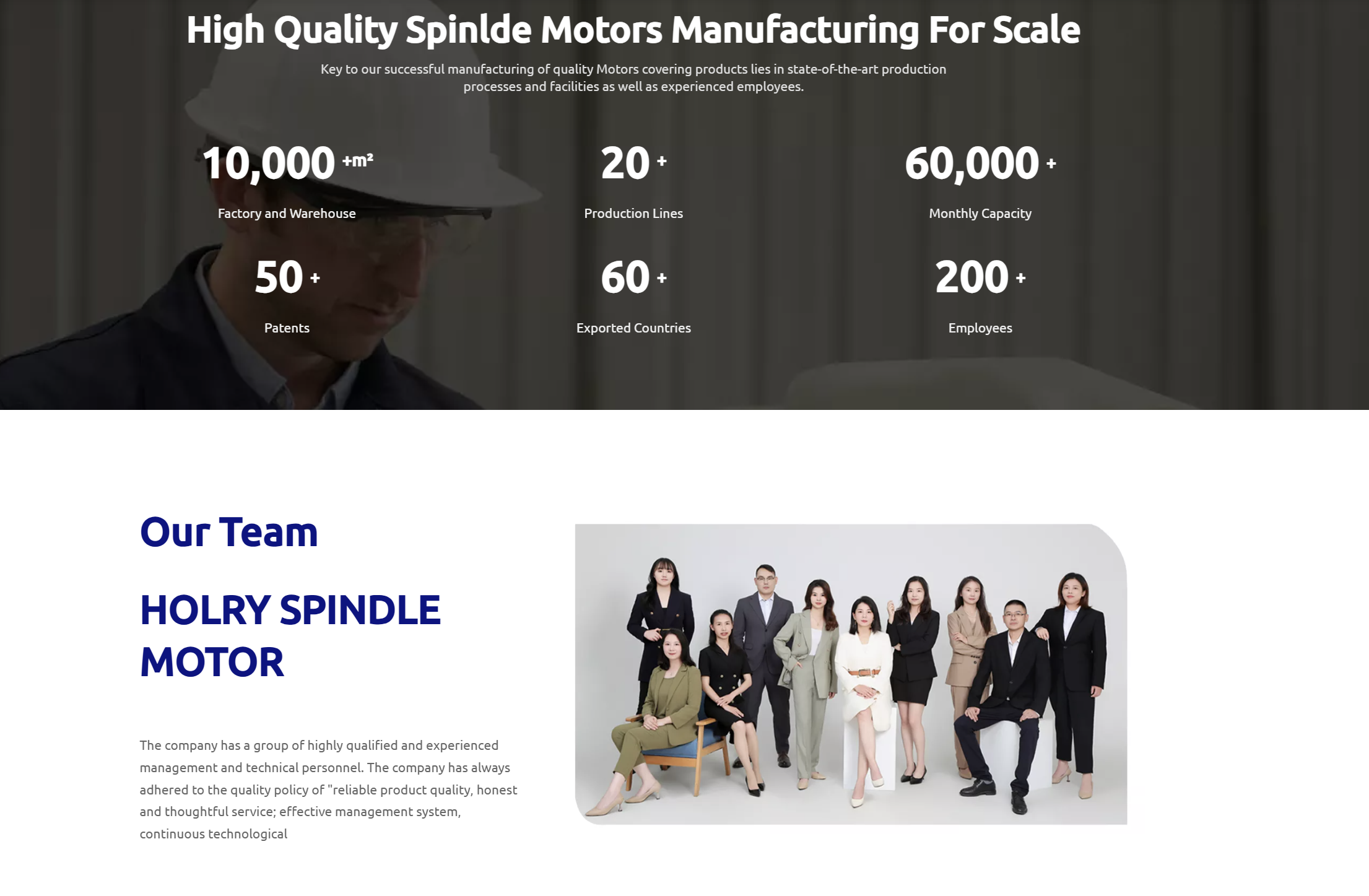 HOLRY &ndash; Precision Spindle Motor Manufacturer from China