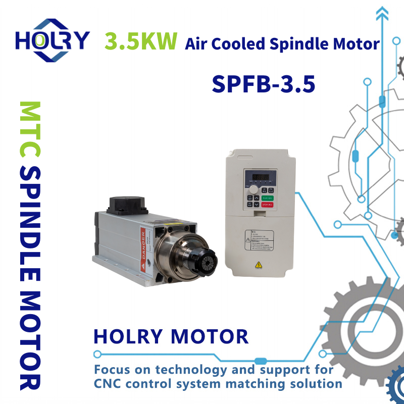 High Efficiency 3.5KW Air Cooled Spindle Motor ER25 for CNC Wood Working Machine