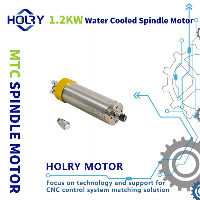 High Speed 220V 1.2kW Water Cooled Spindle Motor ER11 for CNC Milling