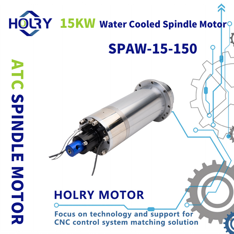 High Speed Water-cooled ATC 15kw Spindle Motor ISO40 CNC Spindle for Cnc Router