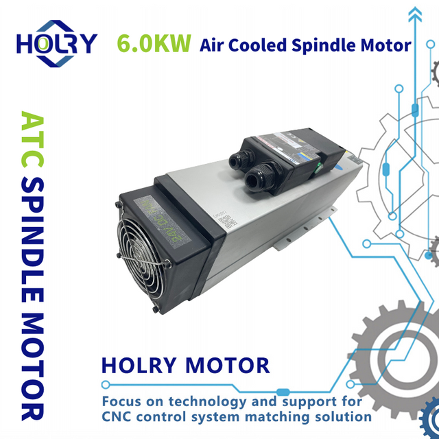 High Speed Air-cooled ATC 6.0kw Spindle Motor ISO30 CNC Spindle for Cnc Router