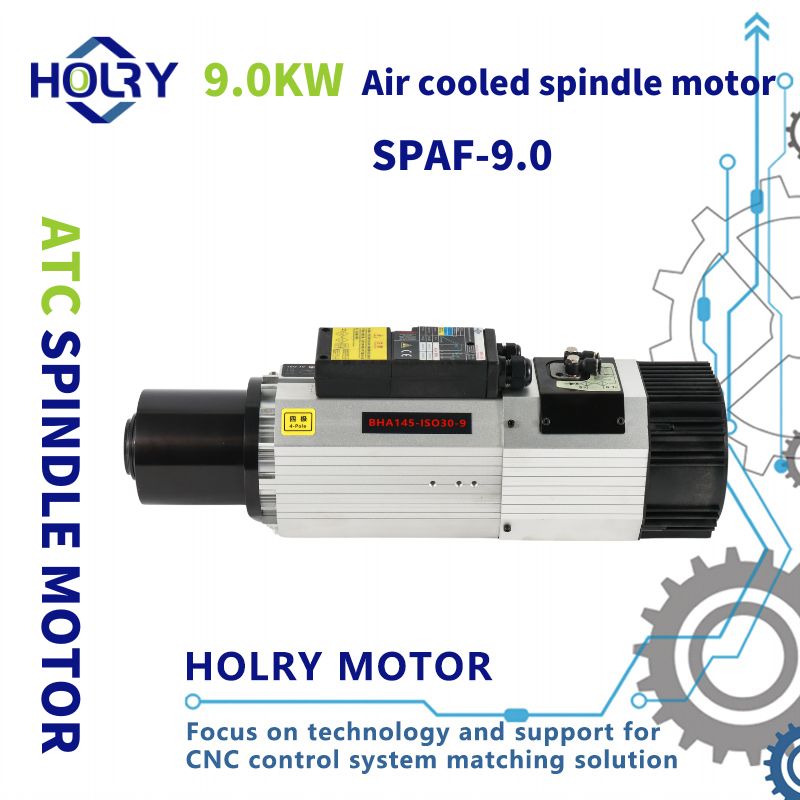 High Speed Air-cooled ATC 9.0kw Spindle Motor ISO30 CNC Spindle for Cnc Router